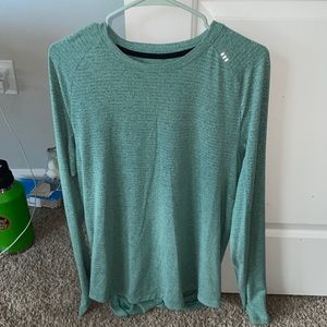 Drysense Long-Sleeve T-Shirt, Heathered Teal Lagoon, Size Medium